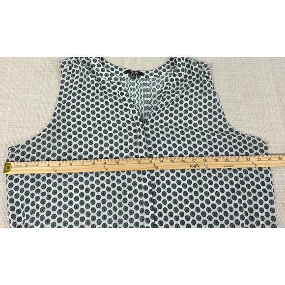 NYDJ Women's Sleeveless Button Down Blouse V Neck Size XL - Picture 6 of 6